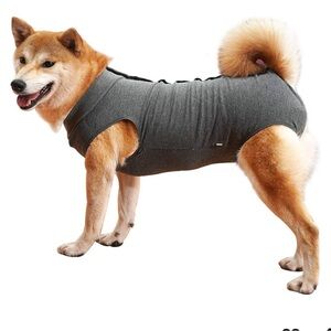 Gray Dog Recovery Suit - Post-Surgery Pet Wear NIB